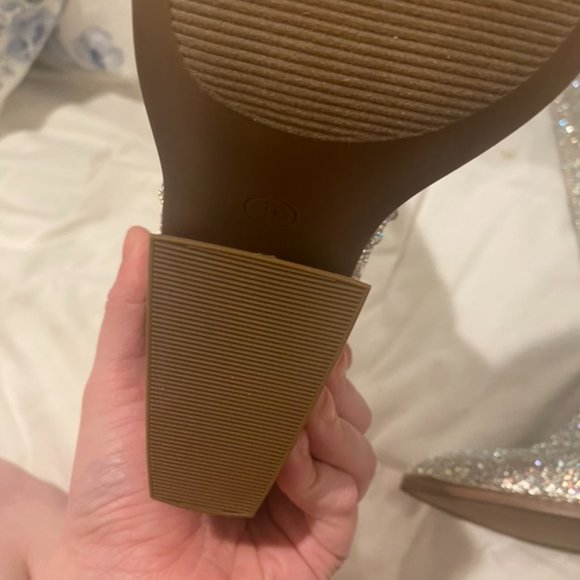 NWOT Madden Girl Arizona Silver Multi Sparkly Rhinestone Taylor Swift Boots 8.5 - Picture 12 of 14